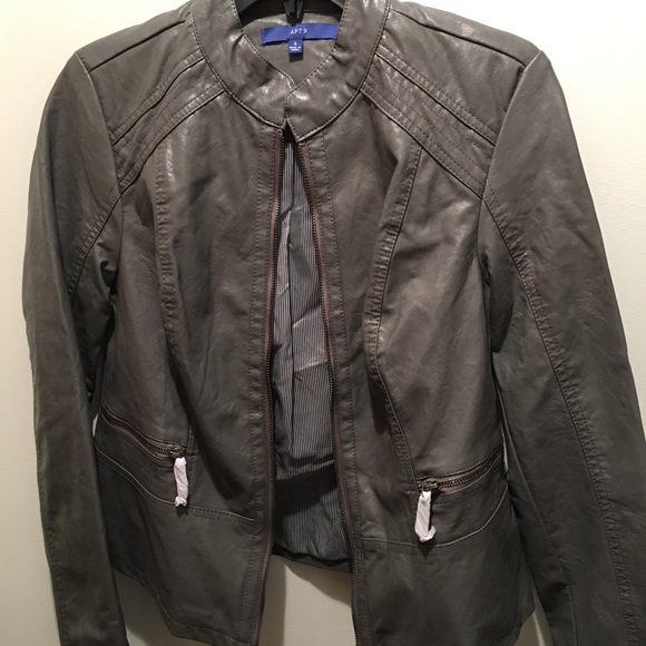 Women's Apt. 9 Faux Leather Moto Jacket - Picture 6 of 7